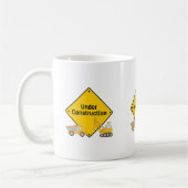 Im Bau mit Lastkraftwagen Kaffeetasse (Links)
