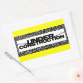 im Bau Rechteckiger Aufkleber (Umschlag)