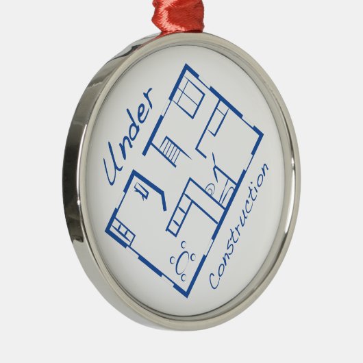 Im Bau Silbernes Ornament (Rechts)