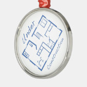 Im Bau Silbernes Ornament (Links)