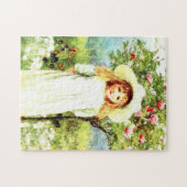 Im Bauernhof Garten von Helen Allingham Puzzle (Horizontal)