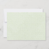 Im Baum Top Birth Ankündigung Grün (Rückseite)