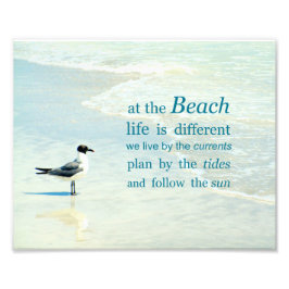 Im Beach Life ist ein anderes Zitat Fotodruck