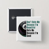 Im Beautiful Im Good 8 Ball Button (Vorne & Hinten)