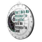 Im Beautiful Im Good 8 Ball Dartscheibe (Vorderseite rechts)