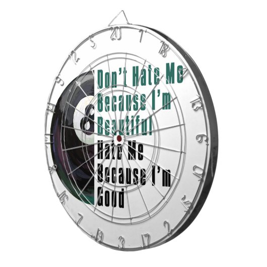 Im Beautiful Im Good 8 Ball Dartscheibe (Vorderseite rechts)