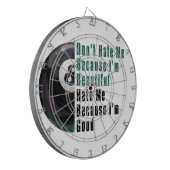 Im Beautiful Im Good 8 Ball Dartscheibe (Vorderseite Links)