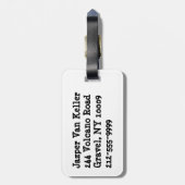 Im Beautiful Im Good 8 Ball Gepäckanhänger (Rückseite vertikal)