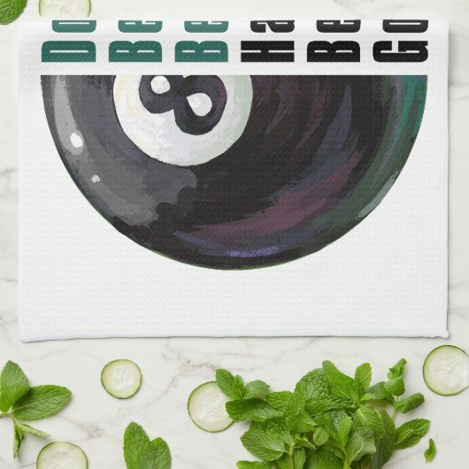 Im Beautiful Im Good 8 Ball Geschirrtuch (Gefaltet)