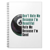 Im Beautiful Im Good 8 Ball Notizblock (Vorderseite)