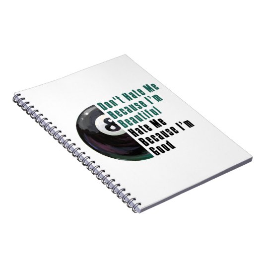 Im Beautiful Im Good 8 Ball Notizblock (Rechte Seite)