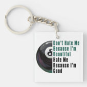 Im Beautiful Im Good 8 Ball Schlüsselanhänger (Vorderseite)