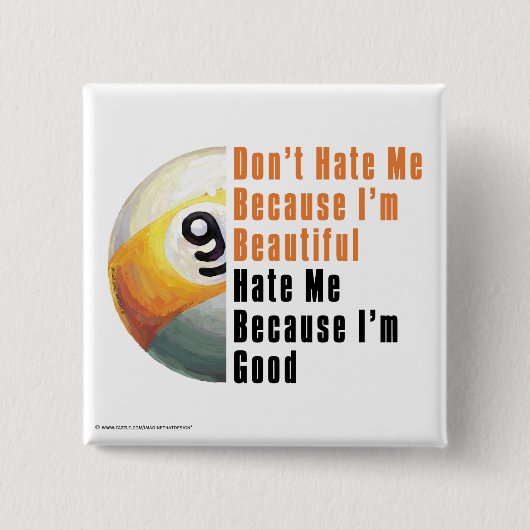 Im Beautiful Im Good 9 Ball Button (Vorderseite)