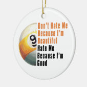 Im Beautiful Im Good 9 Ball Keramik Ornament (Links)