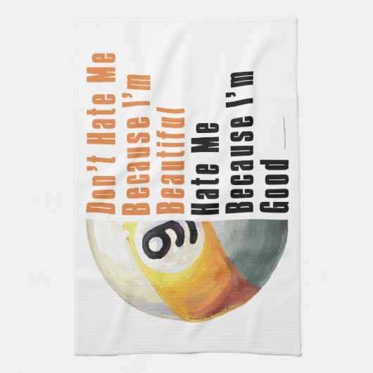Im Beautiful Im Good 9 Ball Küchentuch (Vertikal)