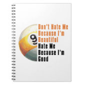Im Beautiful Im Good 9 Ball Notizblock (Vorderseite)
