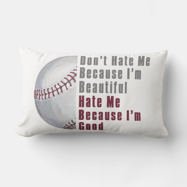 Im Beautiful Im Good Baseball Lendenkissen (Vorderseite)