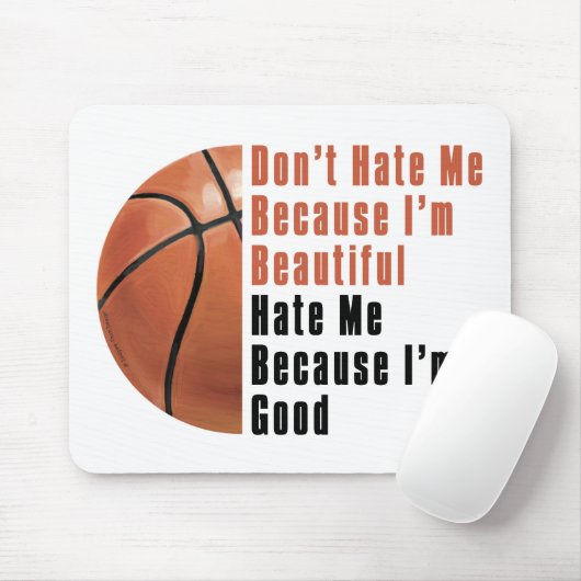 Im Beautiful Im Good Basketball Mousepad (Mit Mouse)