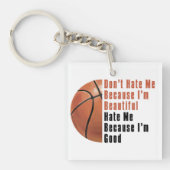 Im Beautiful Im Good Basketball Schlüsselanhänger (Vorderseite)