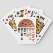Im Beautiful Im Good Basketball Spielkarten (Rückseite)