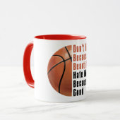 Im Beautiful Im Good Basketball Tasse (Vorderseite Links)