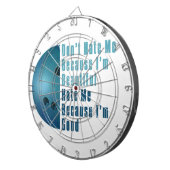 Im Beautiful Im Good Bowling Blue Dartscheibe (Vorderseite rechts)