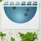 Im Beautiful Im Good Bowling Blue Küchentuch (Gefaltet)