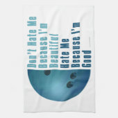 Im Beautiful Im Good Bowling Blue Küchentuch (Vertikal)