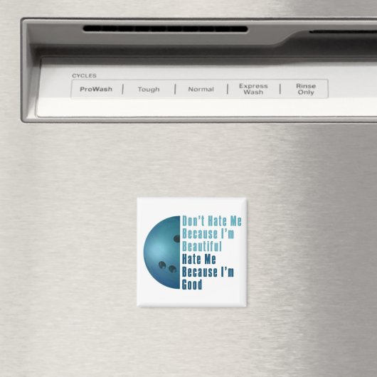 Im Beautiful Im Good Bowling Blue Magnet (In Situ (Geschirrspüler))