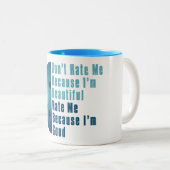 Im Beautiful Im Good Bowling Blue Zweifarbige Tasse (VorderseiteRechts)