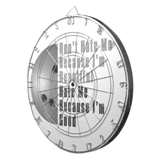 Im Beautiful Im Good Bowling Gray Dartscheibe (Vorderseite rechts)