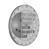 Im Beautiful Im Good Bowling Gray Dartscheibe (Vorderseite Links)