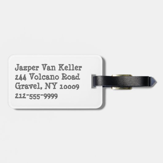 Im Beautiful Im Good Bowling Gray Gepäckanhänger (Rückseite horizontal)