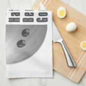 Im Beautiful Im Good Bowling Gray Geschirrtuch (Viertel Falte)