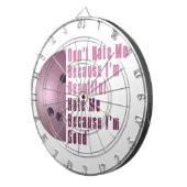 Im Beautiful Im Good Bowling Pink Dartscheibe (Vorderseite rechts)