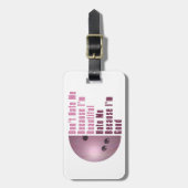 Im Beautiful Im Good Bowling Pink Gepäckanhänger (Vorderseite vertikal)