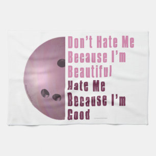 Im Beautiful Im Good Bowling Pink Handtuch