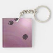 Im Beautiful Im Good Bowling Pink Schlüsselanhänger (Rückseite)