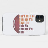 Im Beautiful Im Good Football Case-Mate iPhone Hülle (Rückseite (Horizontal))