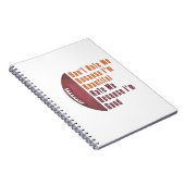 Im Beautiful Im Good Football Notizblock (Rechte Seite)