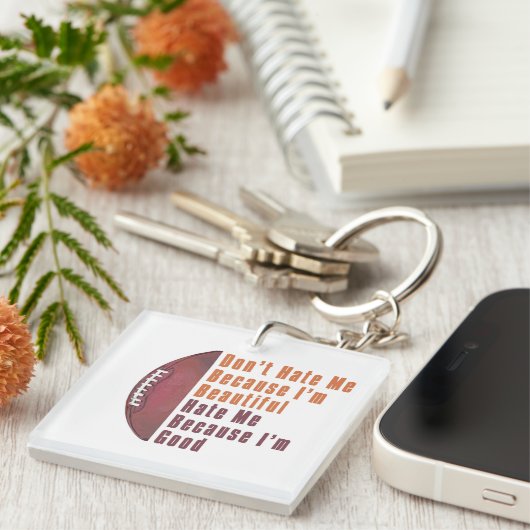 Im Beautiful Im Good Football Schlüsselanhänger (Vorderseite rechts)