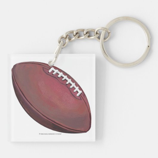 Im Beautiful Im Good Football Schlüsselanhänger (Rückseite)