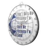 Im Beautiful Im Good Futbal Dartscheibe (Vorderseite rechts)