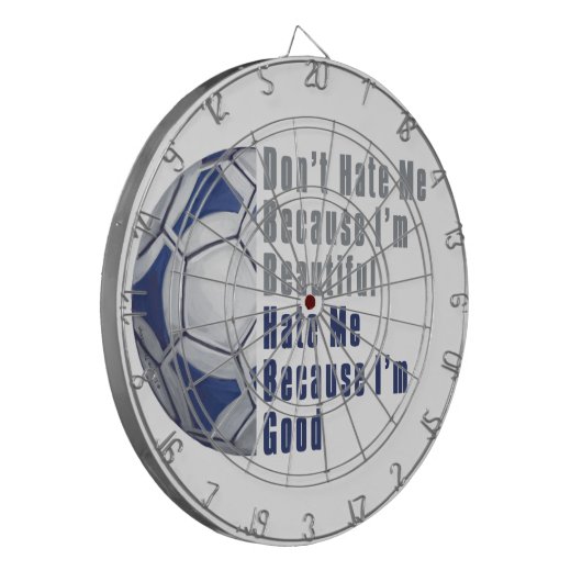 Im Beautiful Im Good Futbal Dartscheibe (Vorderseite Links)