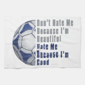 Im Beautiful Im Good Futbal Handtuch (Horizontal)