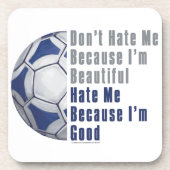 Im Beautiful Im Good Futbal Untersetzer (Vorderseite)