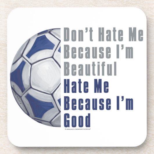 Im Beautiful Im Good Futbal Untersetzer (Vorderseite)
