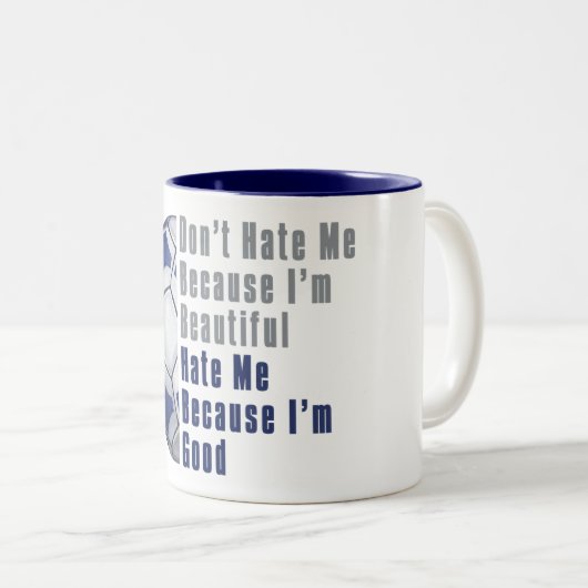 Im Beautiful Im Good Futbal Zweifarbige Tasse (VorderseiteRechts)
