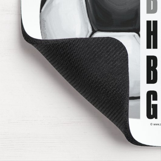 Im Beautiful Im Good Soccer Ball Mousepad (Ecke)