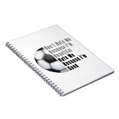 Im Beautiful Im Good Soccer Ball Notizblock (Rechte Seite)